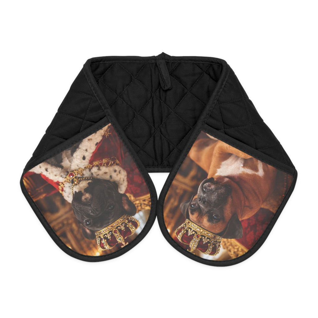 King Double Oven Mitt — Quilted Heat-Resistant Pot Holder for Baking & Grilling