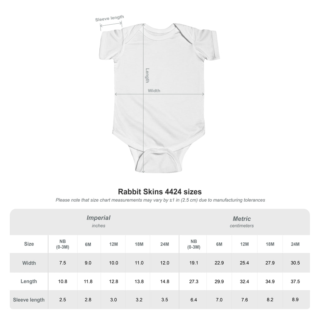Infant Bodysuit — Cute Mangal Trappy Puppy Graphic Baby Onesie
