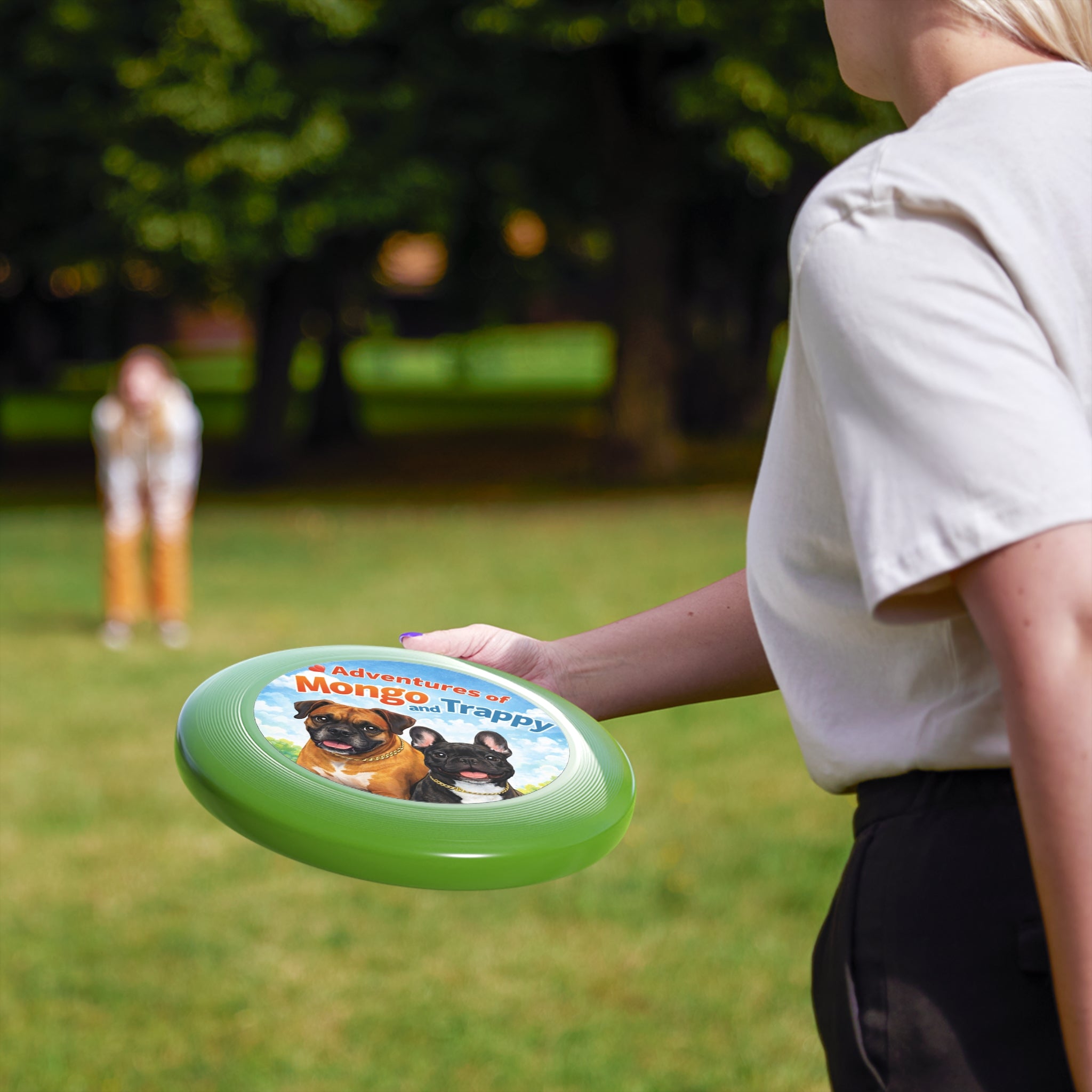 Frisbee — "Adventures of Mongo and Trappy" Dog Toss Disc