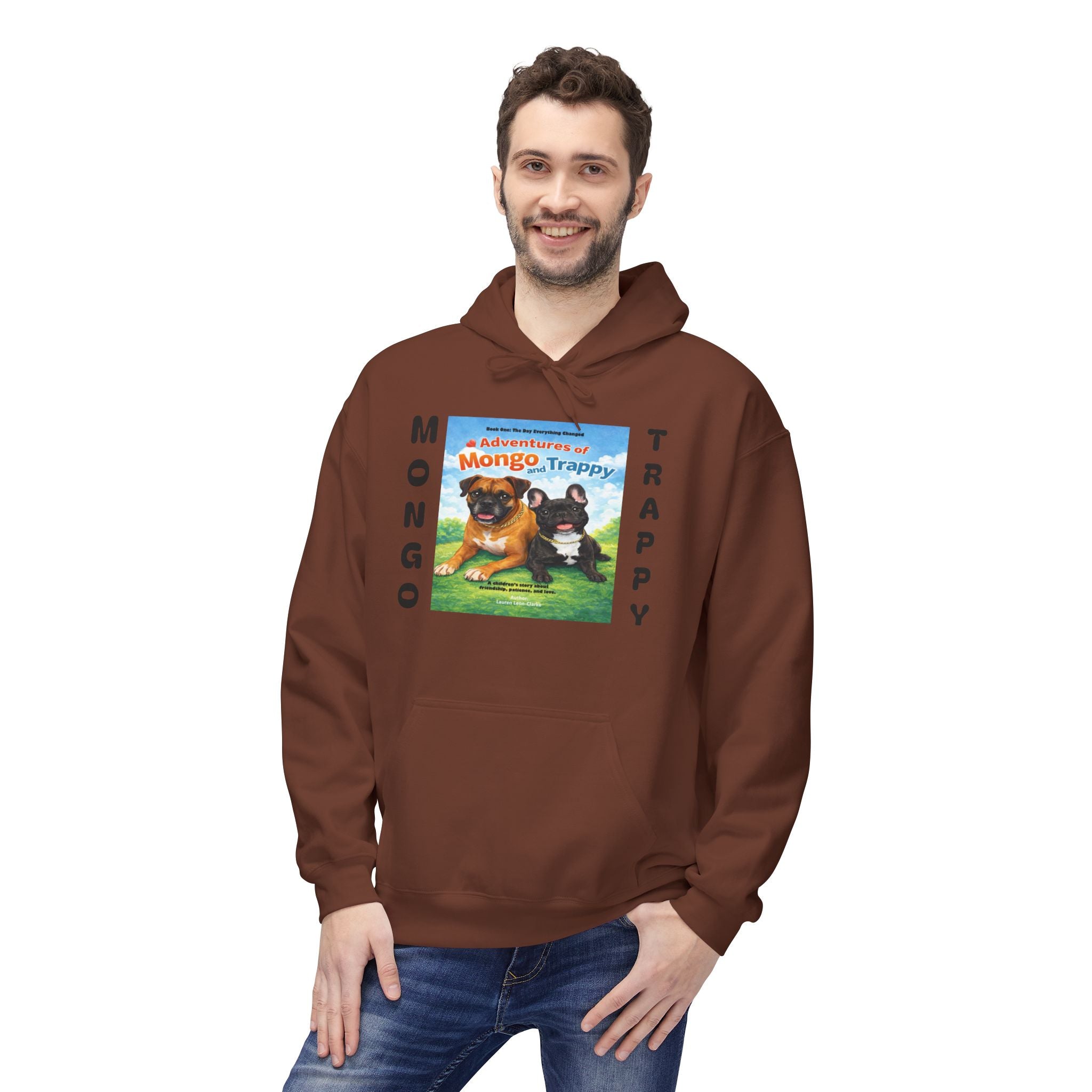 Mongo & Trappy Hoodie — "Adventures of Mongo and Trappy" QR-Scan Graphic Hoodie