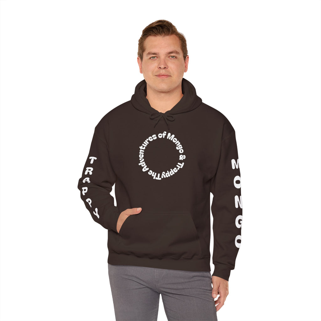 Dog Adventure Hoodie — "The Adventures of Mongo & Trappy" Graphic Hooded Sweatshirt