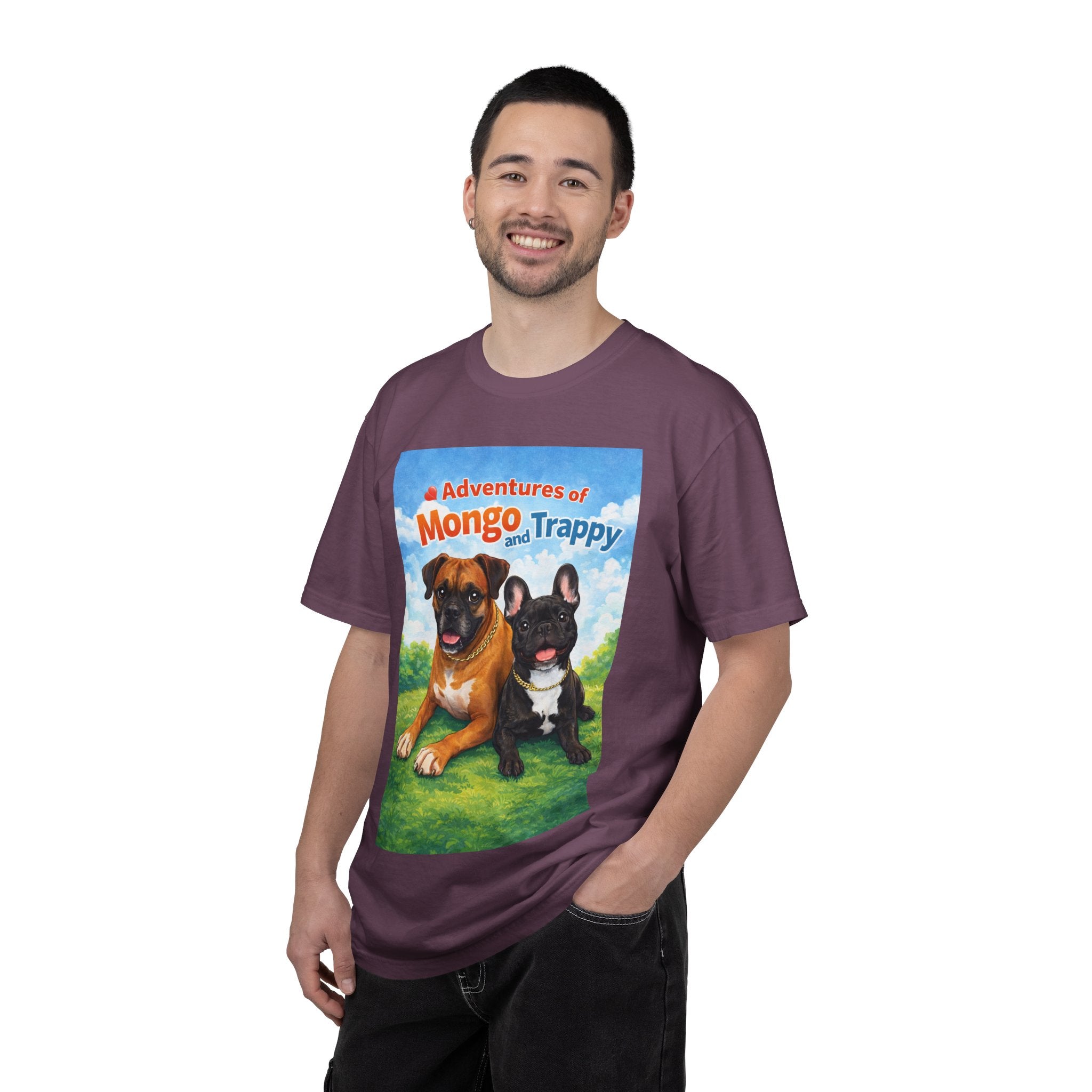 Adventures of Mongo and Trappy T-shirt | Dog Illustration, Cartoon Pets