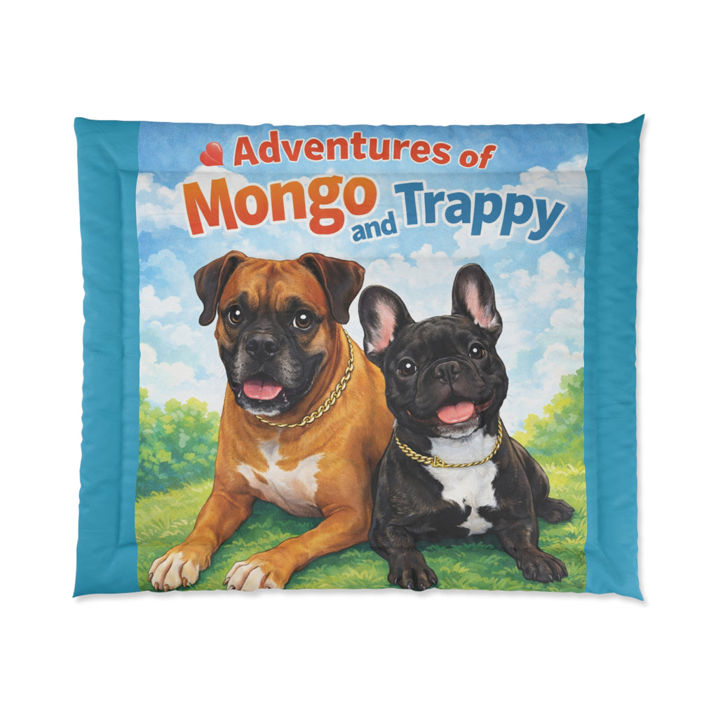 Adventures of Mongo & Trappy Comforter — Cute Dog Kids Bedding