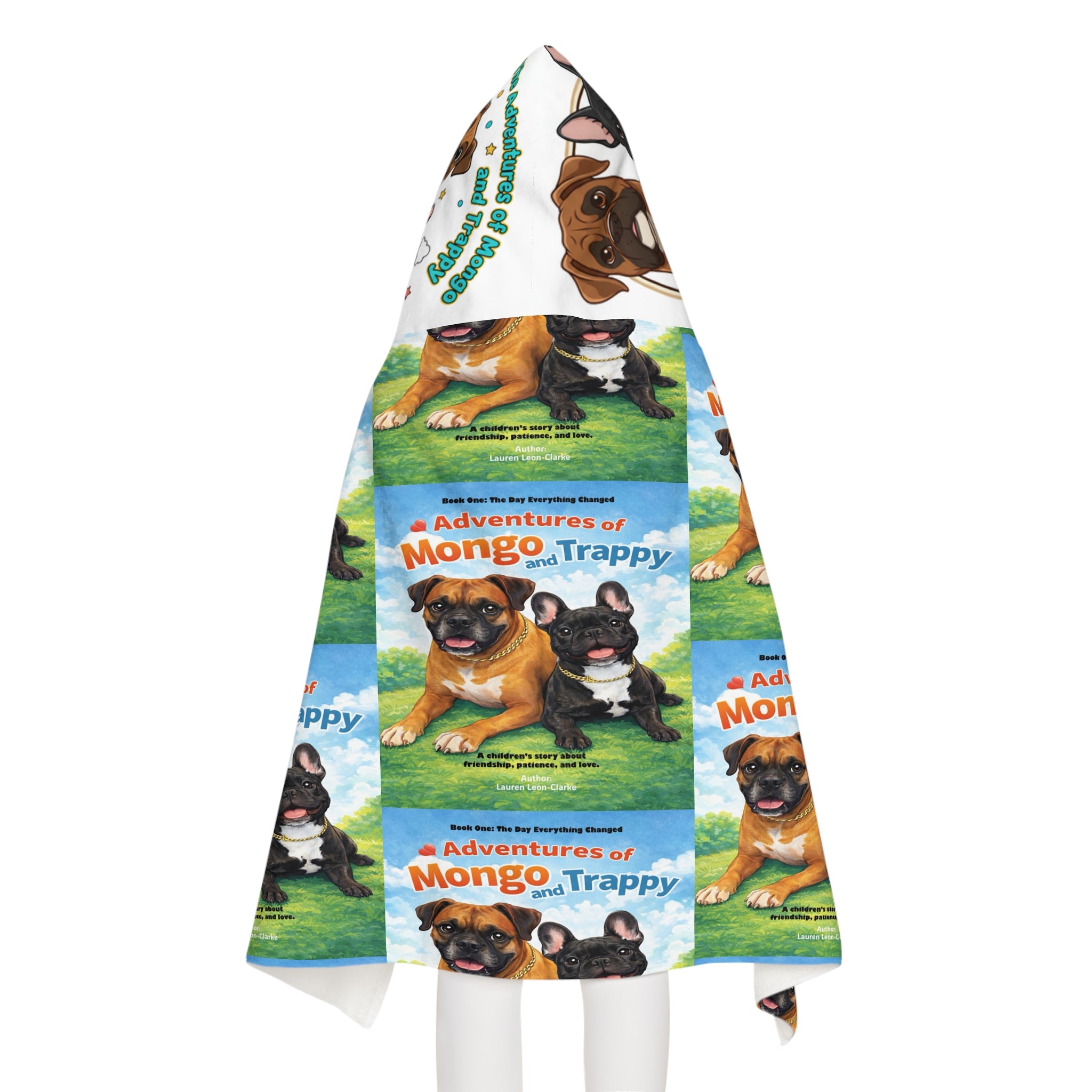 Youth Hooded Towel — "Adventures of Mongo & Trappy" Kids Beach & Bath Wrap