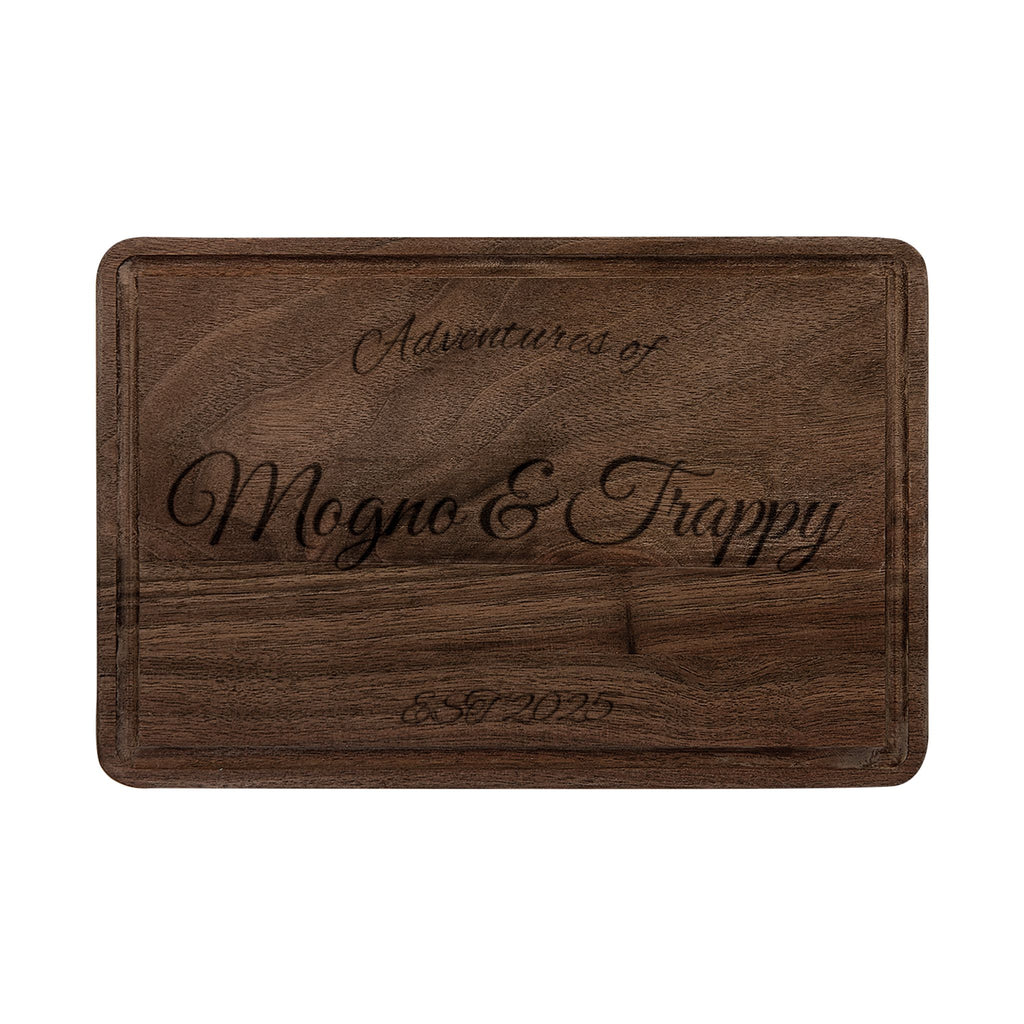 Engraved Personalized Wooden Cutting Board — Custom Name Charcuterie & Kitchen Gift