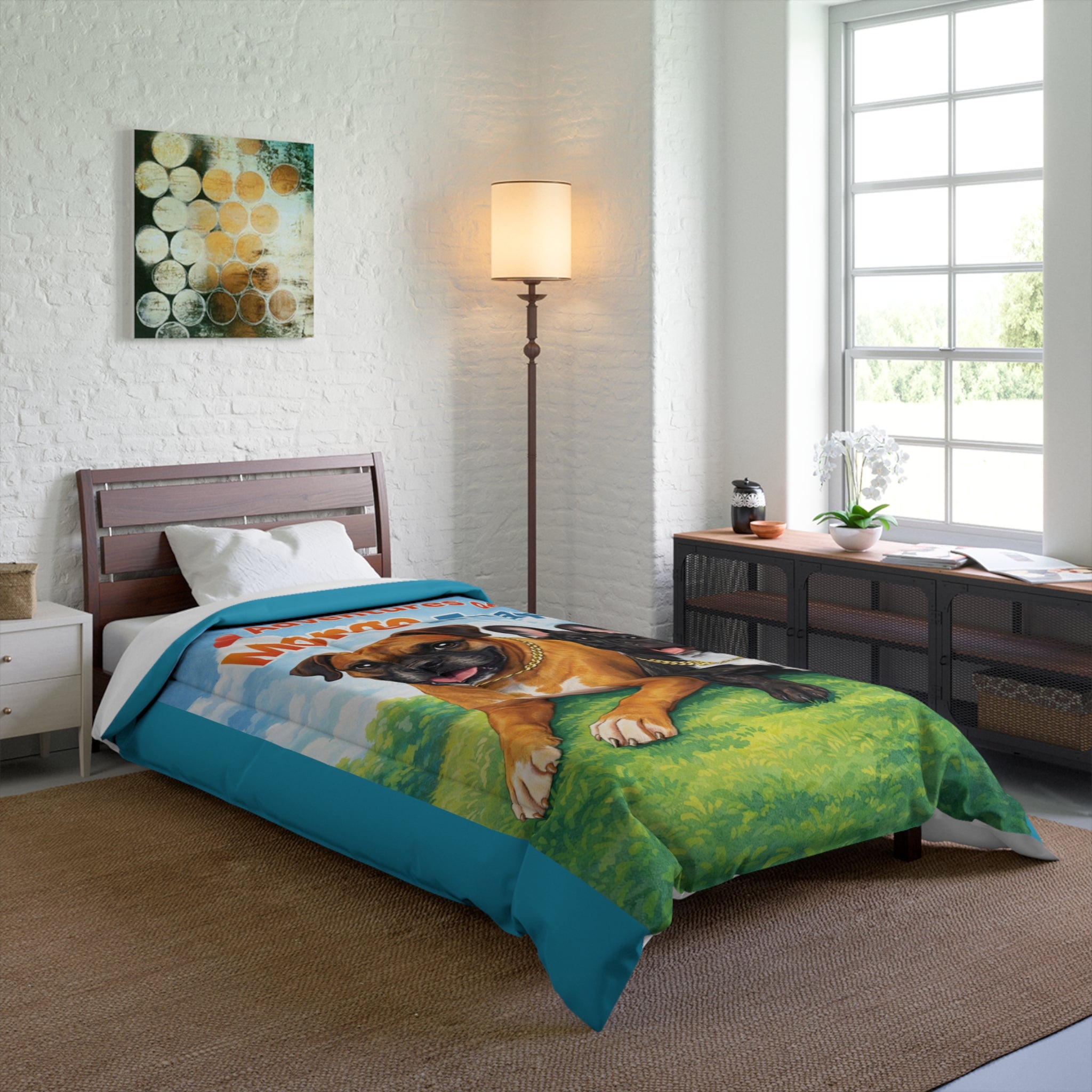 Adventures of Mongo & Trappy Comforter — Cute Dog Kids Bedding