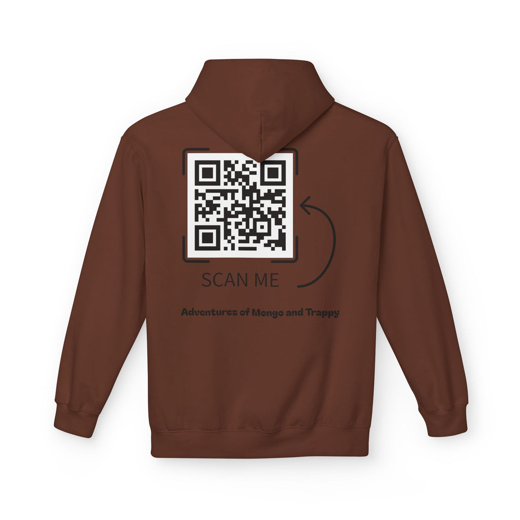 Mongo & Trappy Hoodie — "Adventures of Mongo and Trappy" QR-Scan Graphic Hoodie