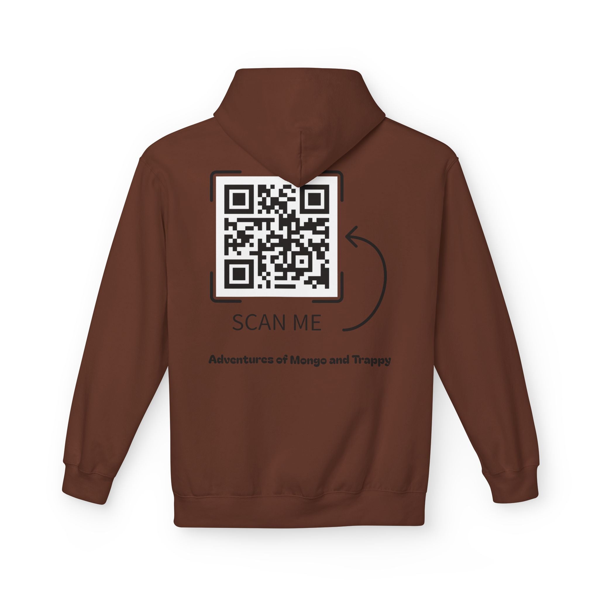 Mongo & Trappy Hoodie — "Adventures of Mongo and Trappy" QR-Scan Graphic Hoodie