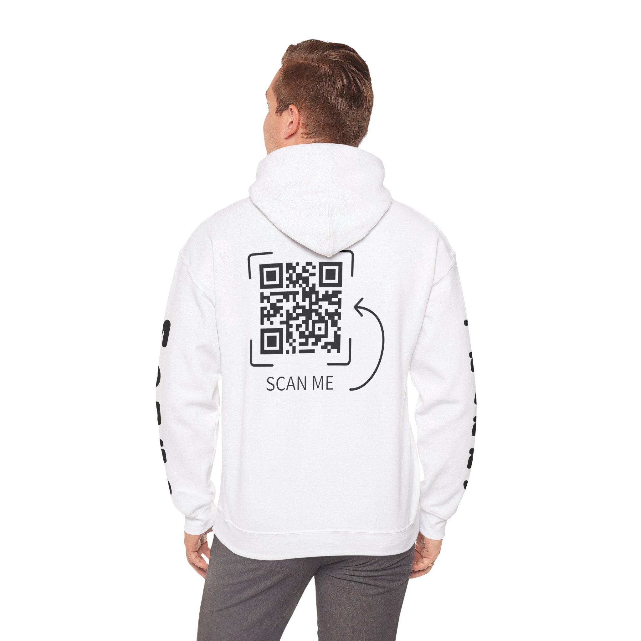 Dog Duo Hoodie — "Mongo and Trappy" Portrait Hoodie with QR Code