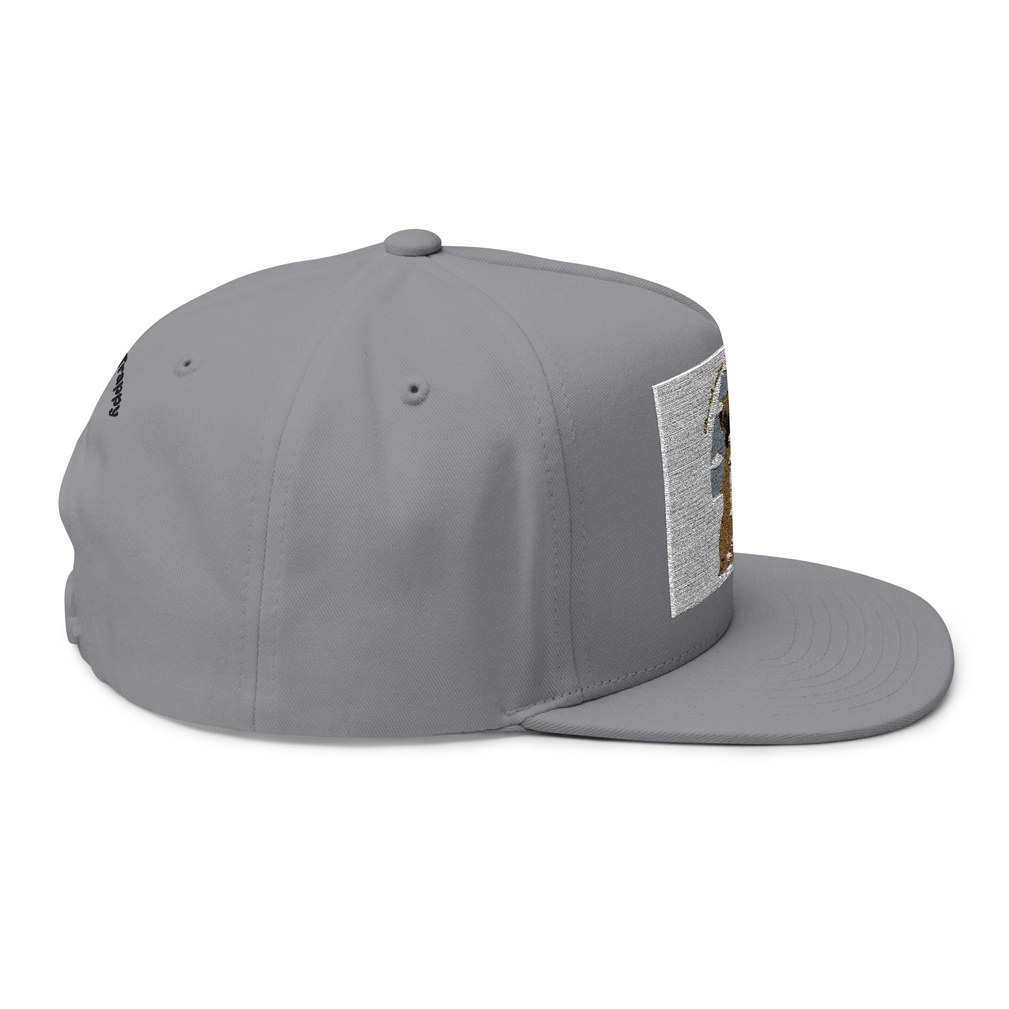 Embroidered Dog Duo Flat Bill Cap — "Mango & Troppy" Snapback