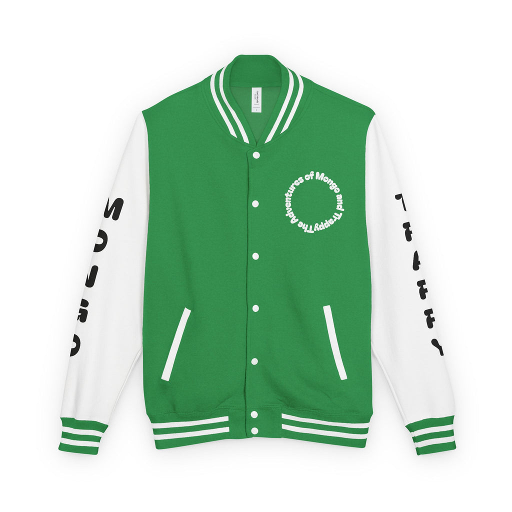 The Adventures of Mongo and Trappy Letterman Jacket | Dog Portrait Varsity Jacket