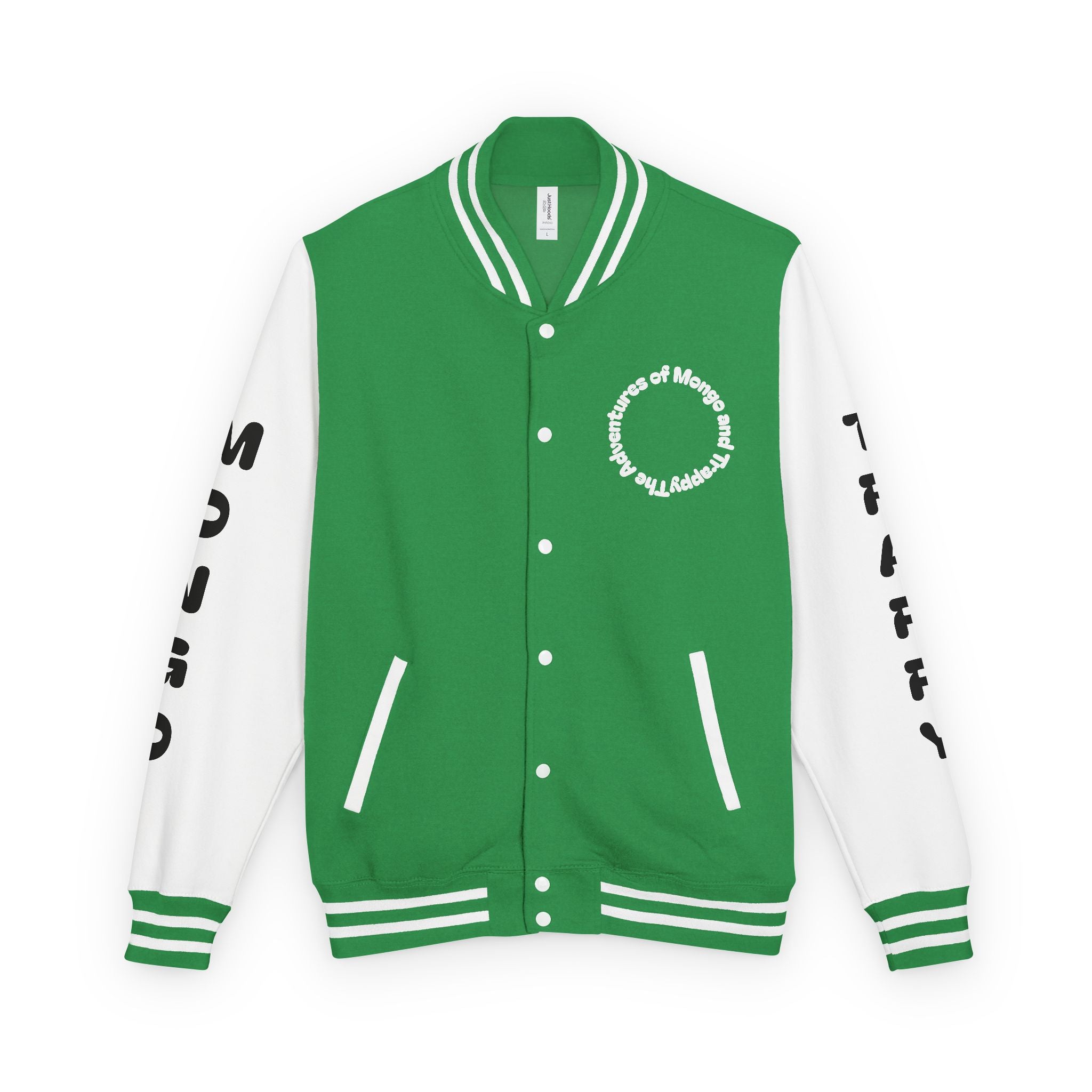 The Adventures of Mongo and Trappy Letterman Jacket | Dog Portrait Varsity Jacket