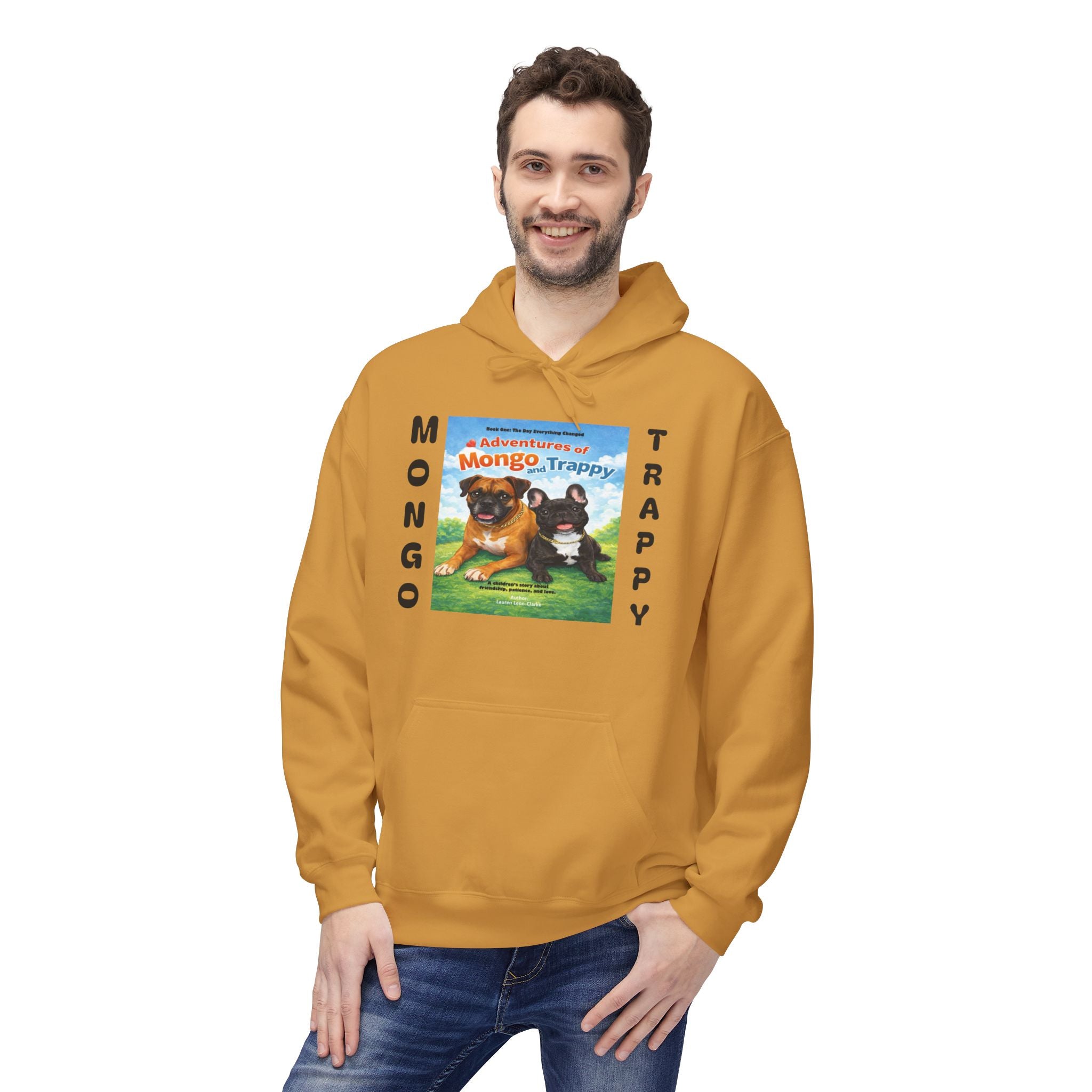 Mongo & Trappy Hoodie — "Adventures of Mongo and Trappy" QR-Scan Graphic Hoodie