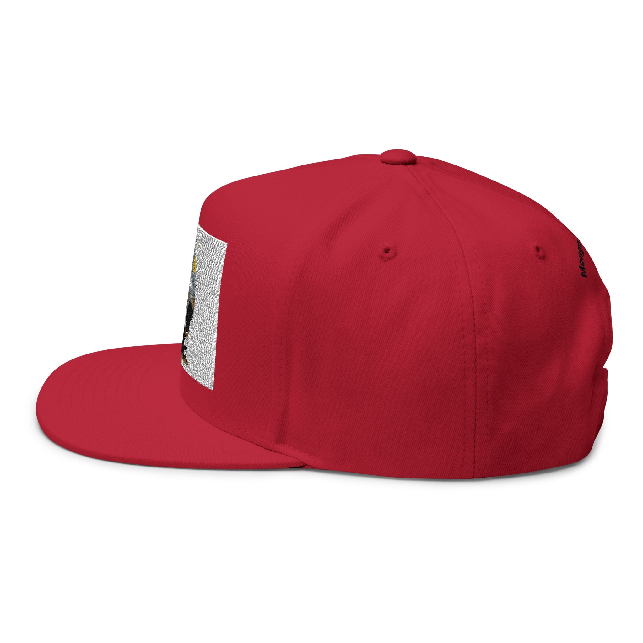 Embroidered Dog Duo Flat Bill Cap — "Mango & Troppy" Snapback
