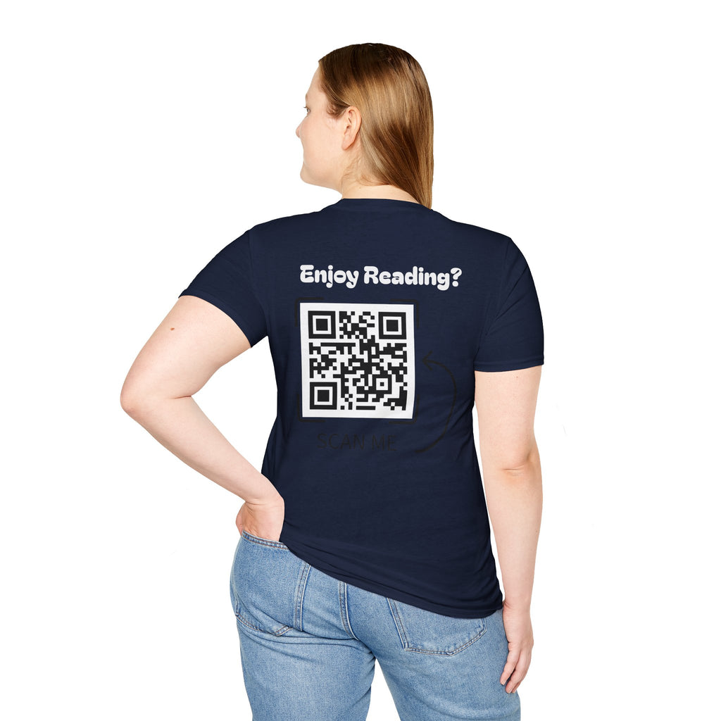 Adventure Graphic T-Shirt — “Adventures of Mongo & Trappy” with Back QR Code