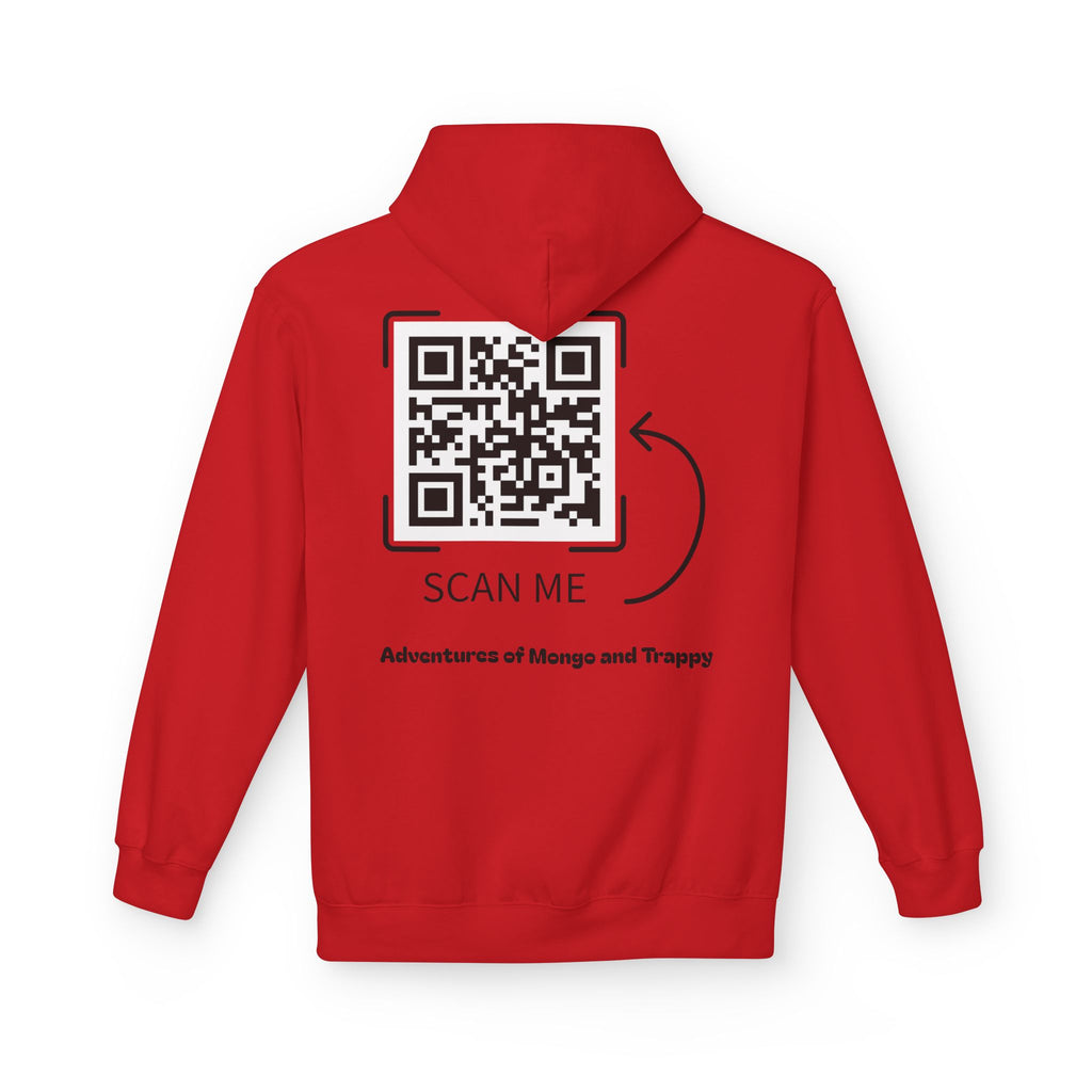 Mongo & Trappy Hoodie — "Adventures of Mongo and Trappy" QR-Scan Graphic Hoodie