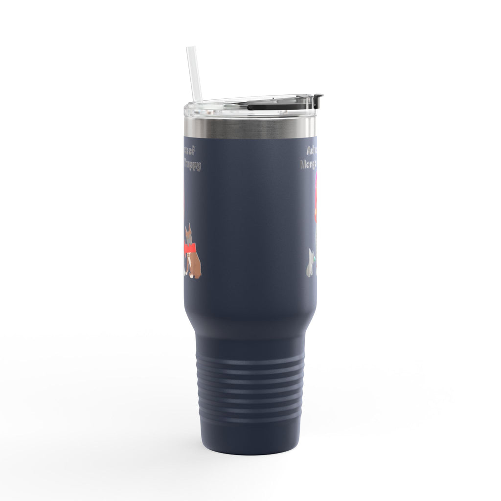 40oz Insulated Travel Mug — Adventures of Mongo and Trappy Personalized Pet & Owner Tumbler