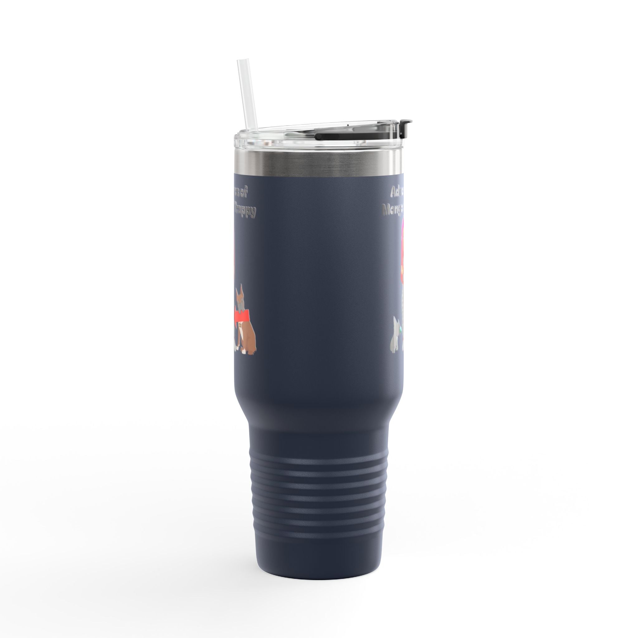 40oz Insulated Travel Mug — Adventures of Mongo and Trappy Personalized Pet & Owner Tumbler