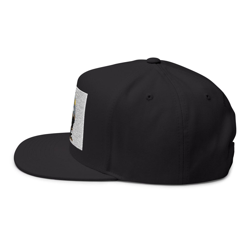 Embroidered Dog Duo Flat Bill Cap — "Mango & Troppy" Snapback