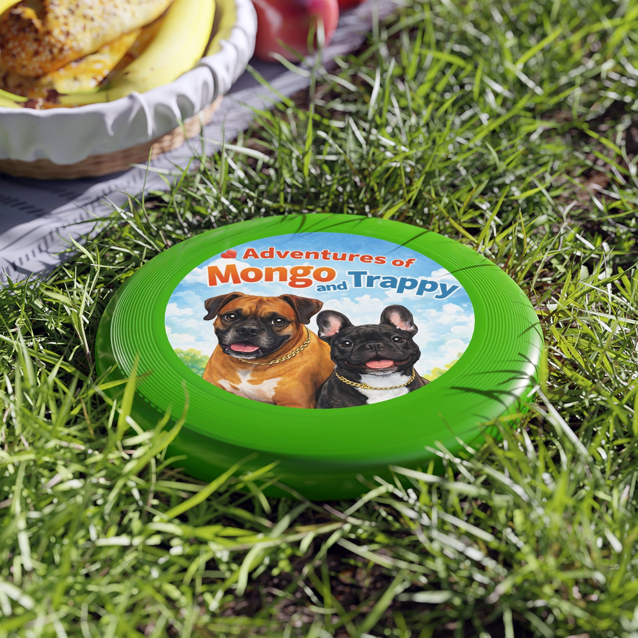 Frisbee — "Adventures of Mongo and Trappy" Dog Toss Disc