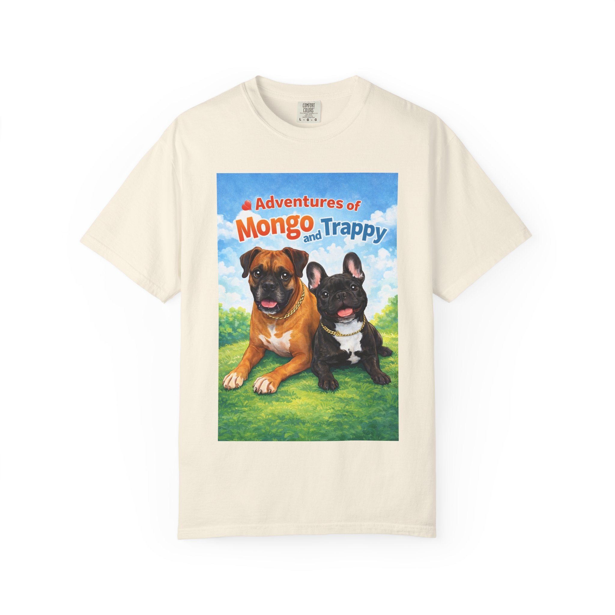 Adventures of Mongo and Trappy T-shirt | Dog Illustration, Cartoon Pets