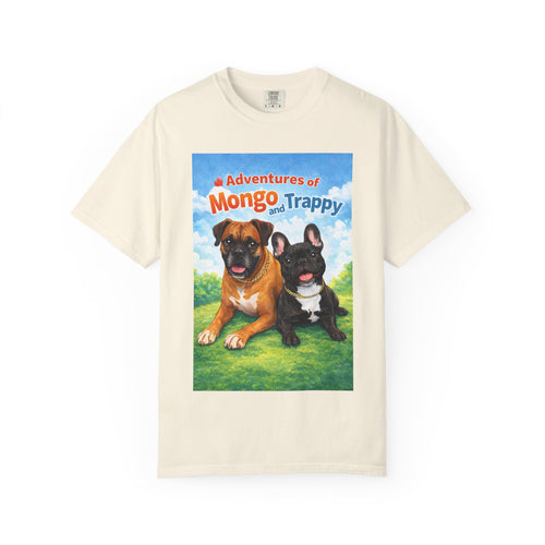 Adventures of Mongo and Trappy T-shirt | Dog Illustration, Cartoon Pets