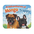 Mouse Pad — 'Adventures of Mongo and Trappy' Cute Dog Desk Mat