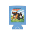 Can Cooler — 'Adventures of Mongo and Trappy' Book Cover Design with QR Code