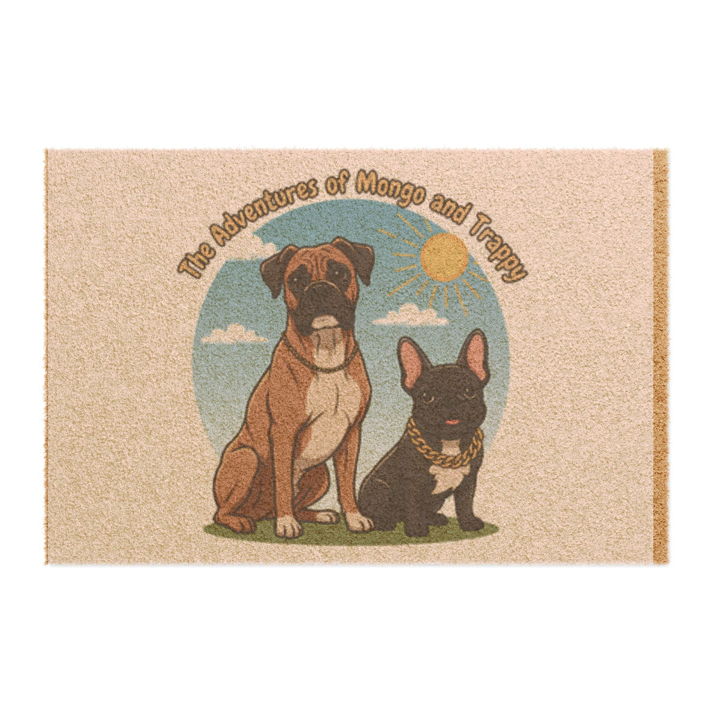 Doormat — 'The Adventures of Mongo and Treppy' Personalized Dog Welcome Mat