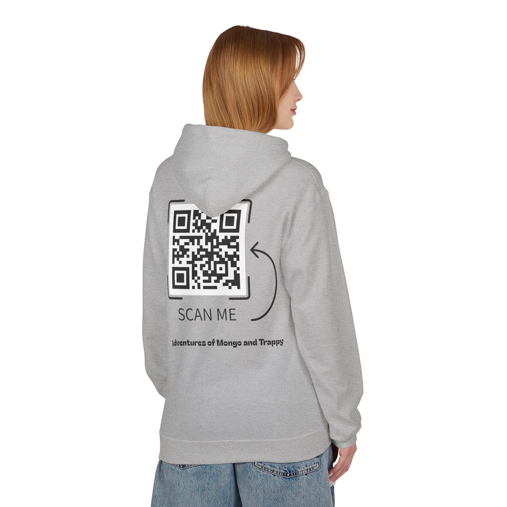 Mongo & Trappy Hoodie — "Adventures of Mongo and Trappy" QR-Scan Graphic Hoodie