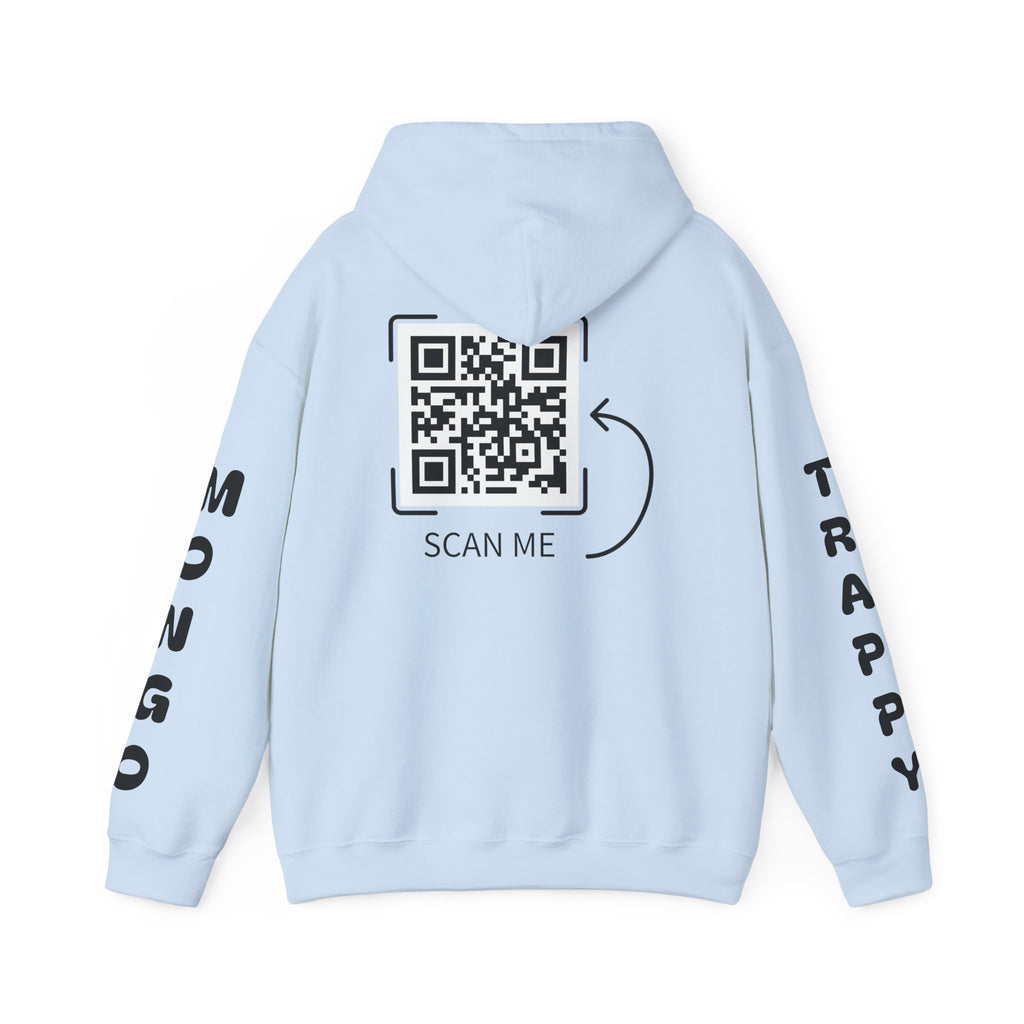 Dog Duo Hoodie — "Mongo and Trappy" Portrait Hoodie with QR Code