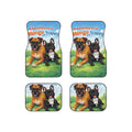 Car Mats — "Adventures of Mongo and Trappy" Dog Car Floor Mats (Set of 4)